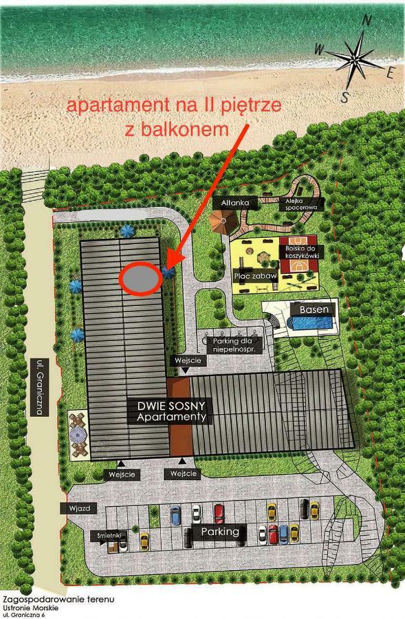 Apartament 59 Dwie Sosny Ustronie Morskie Exteriör bild